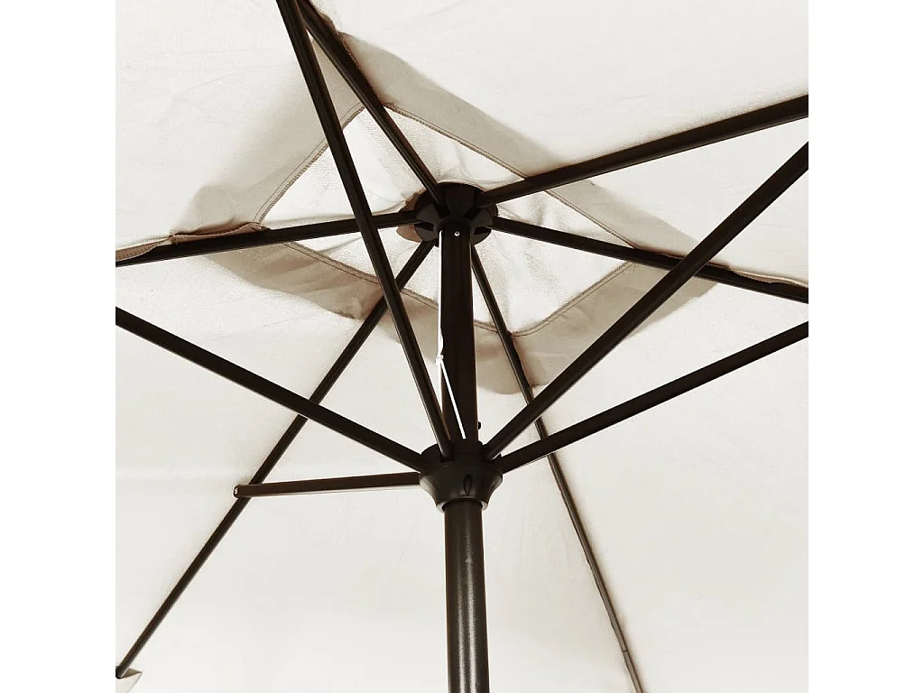 Parasol 200 x 300 cm Blanc sable Rectangulaire GWE5691