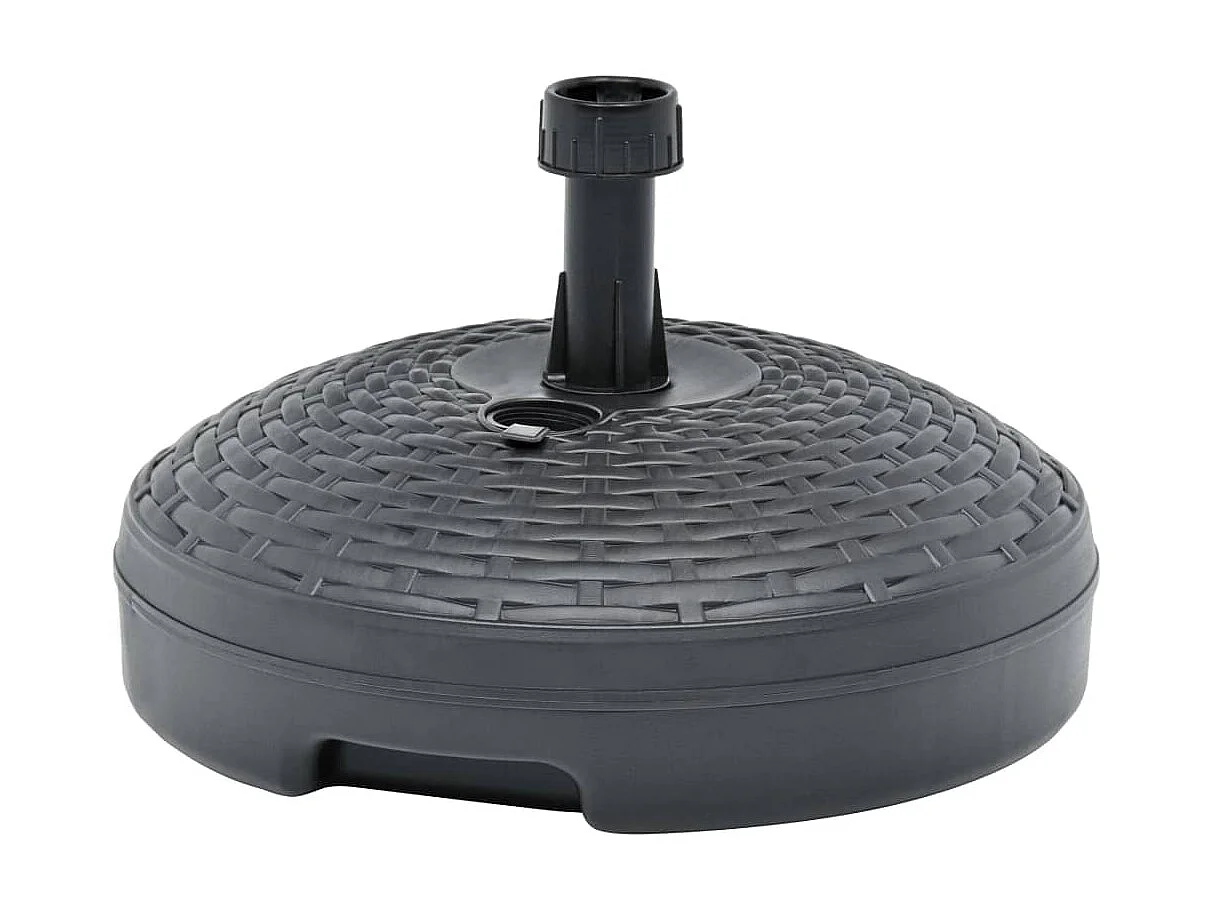 Base guarda-sol c/ areia/água 20 L plástico vime antracite PT857067