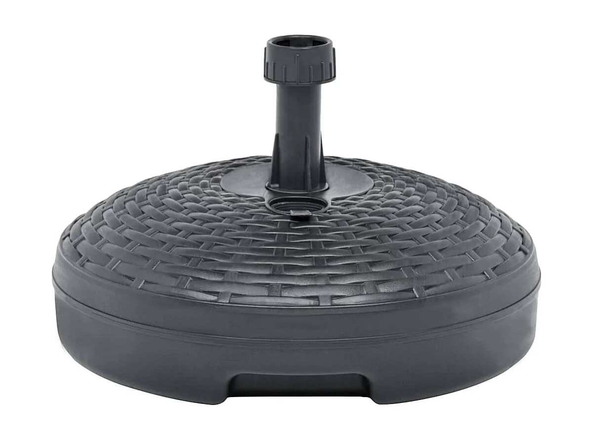 Socle de parasol rempli de sable/d'eau 20 L Plastique rotin WVGQ1190