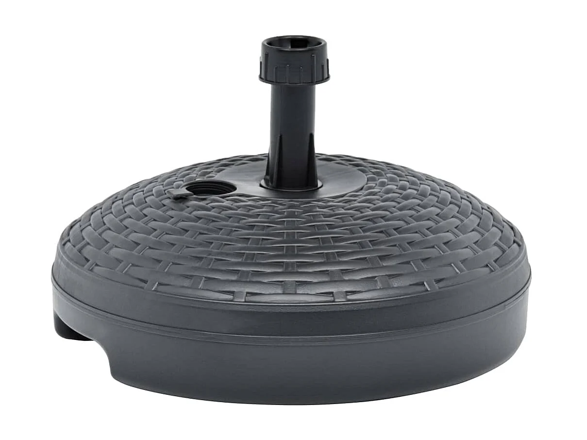 Socle de parasol rempli de sable/d'eau 20 L Plastique rotin WVGQ1190
