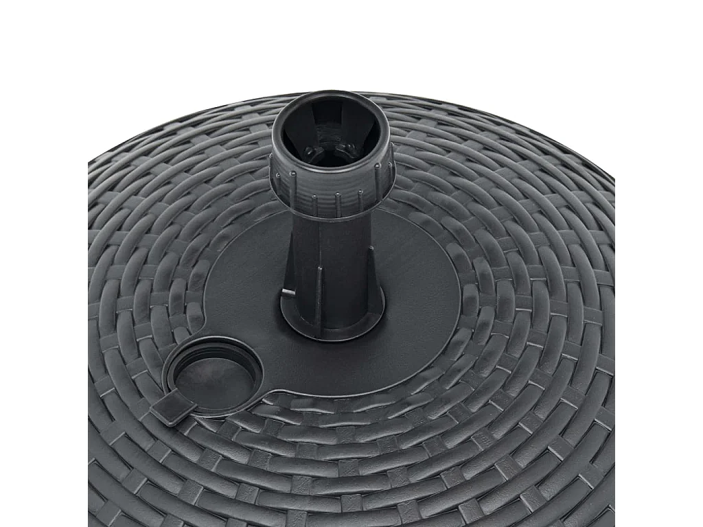 Socle de parasol rempli de sable/d'eau 20 L Plastique rotin WVGQ1190