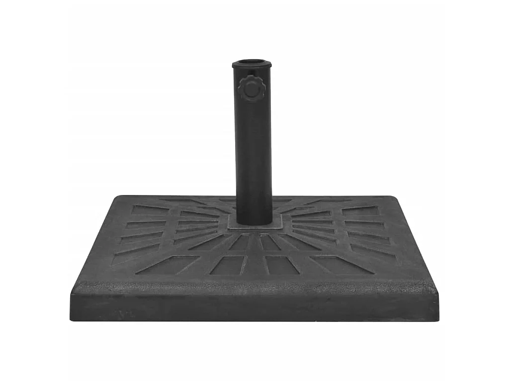 Base carrée de parasol Résine Noir 19 kg WVGQ7681