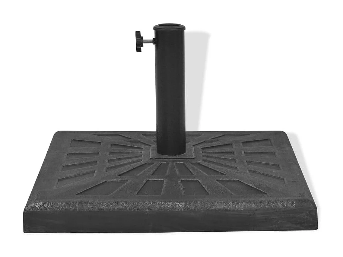 Parasolvoet vierkant 19 kg hars zwart NL901323