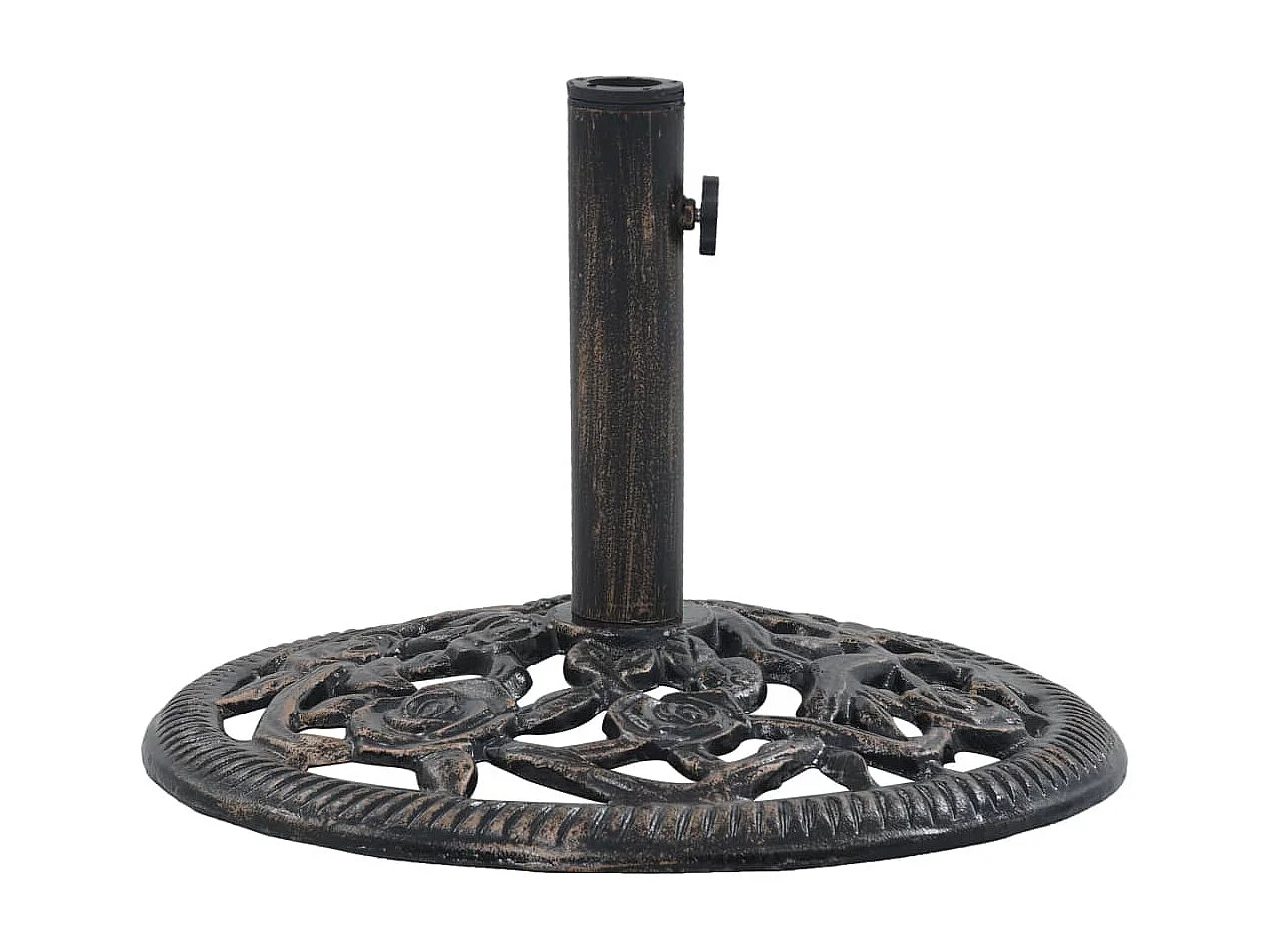 Socle de parasol Bronze 12 kg 48 cm Fonte WVGQ2462