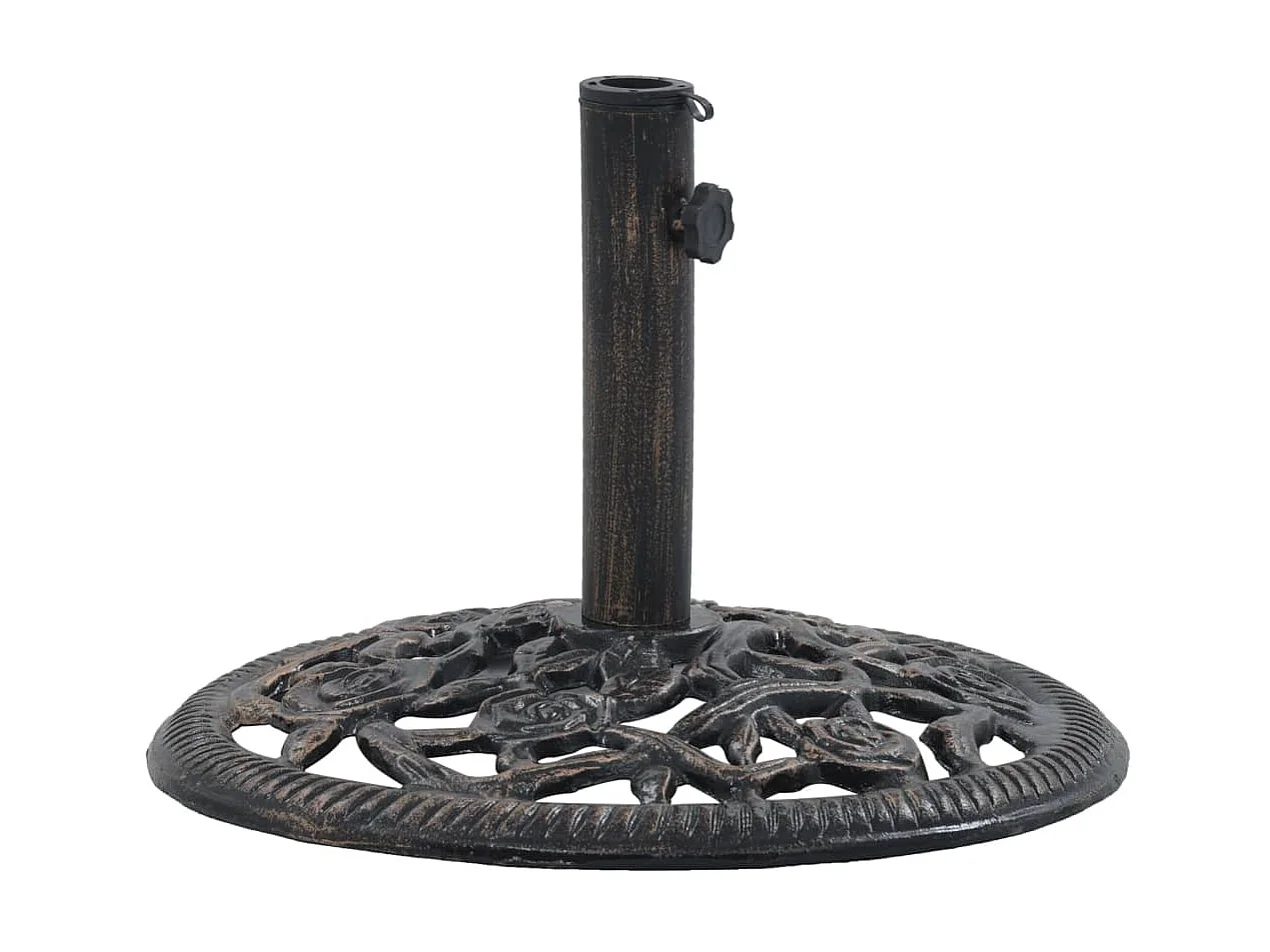 Socle de parasol Bronze 12 kg 48 cm Fonte WVGQ2462