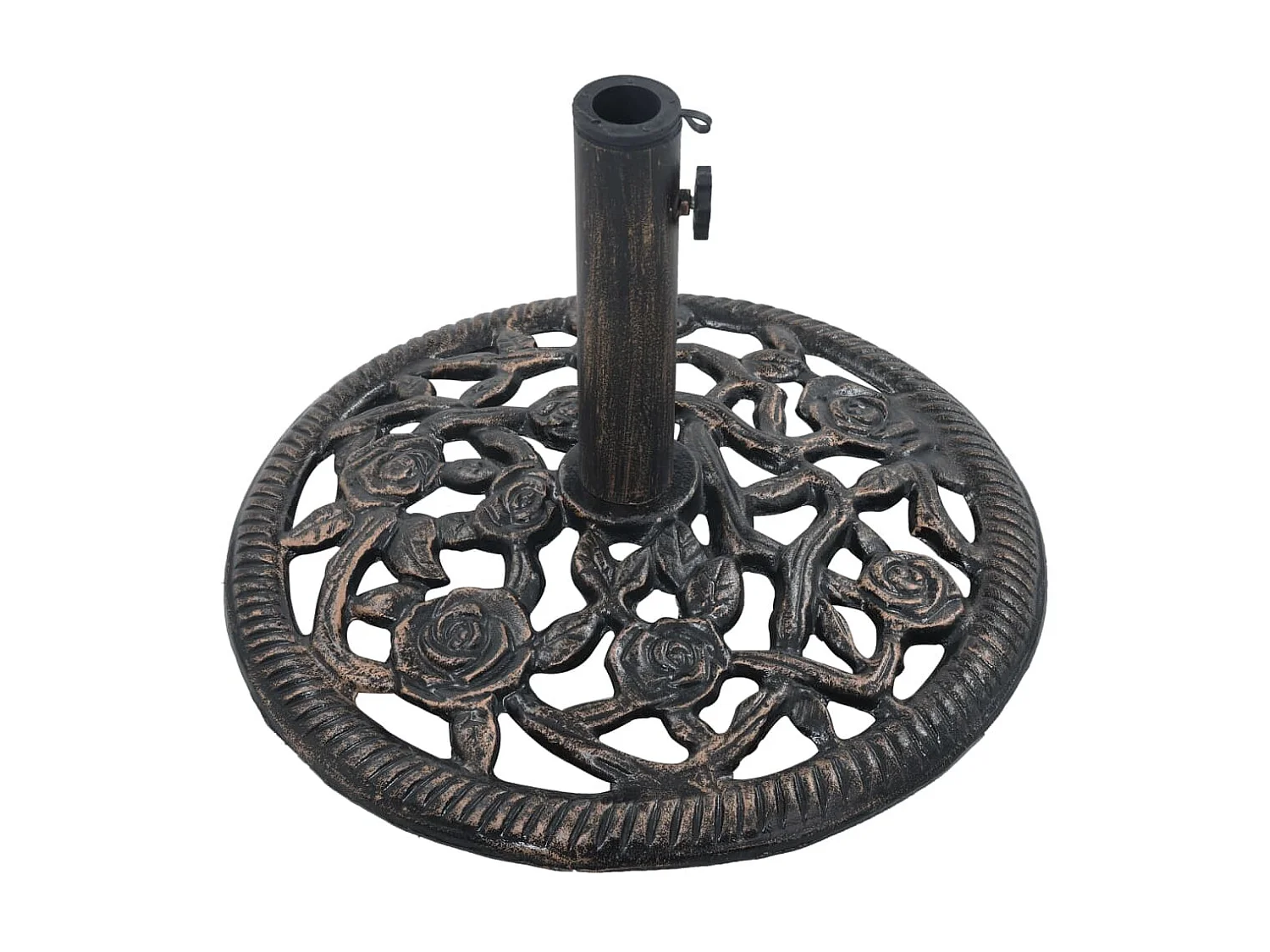 Socle de parasol Bronze 12 kg 48 cm Fonte WVGQ2462