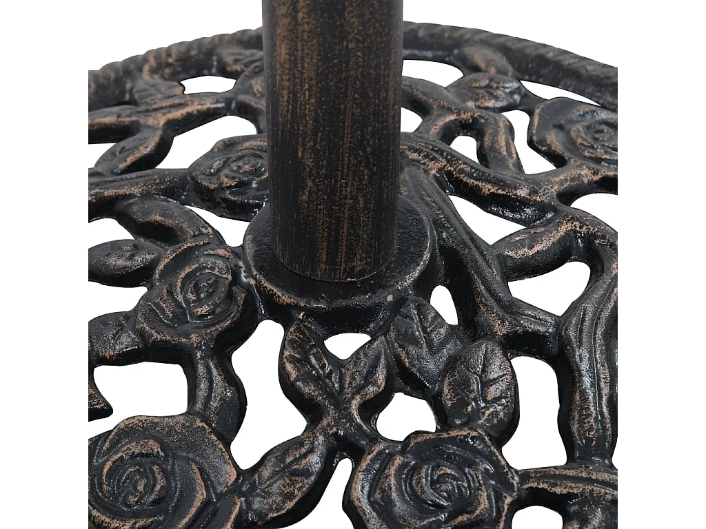 Socle de parasol Bronze 12 kg 48 cm Fonte WVGQ2462