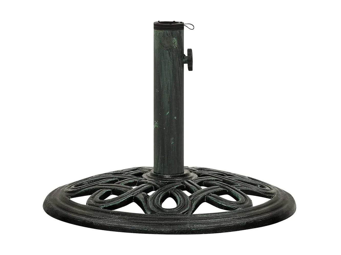 Socle de parasol Vert 40x40x32 cm Fonte WVGQ7109