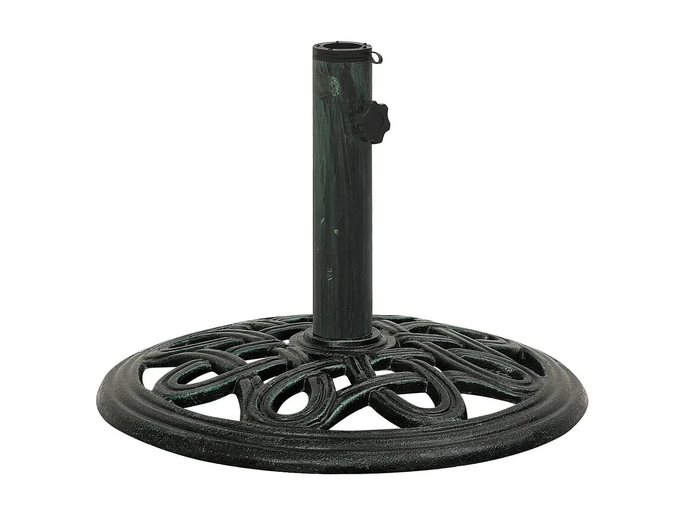 Socle de parasol Vert 40x40x32 cm Fonte WVGQ7109