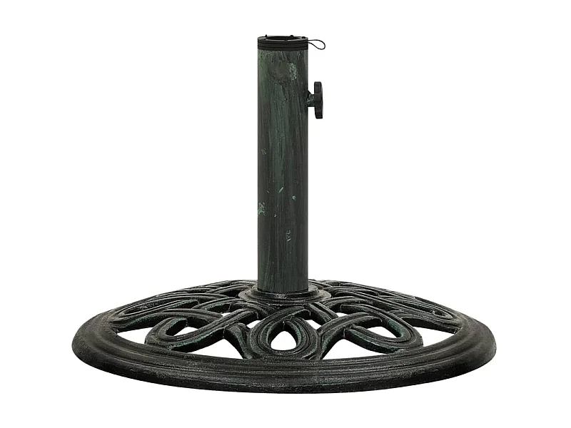 Socle de parasol Vert 40x40x32 cm Fonte WVGQ7109