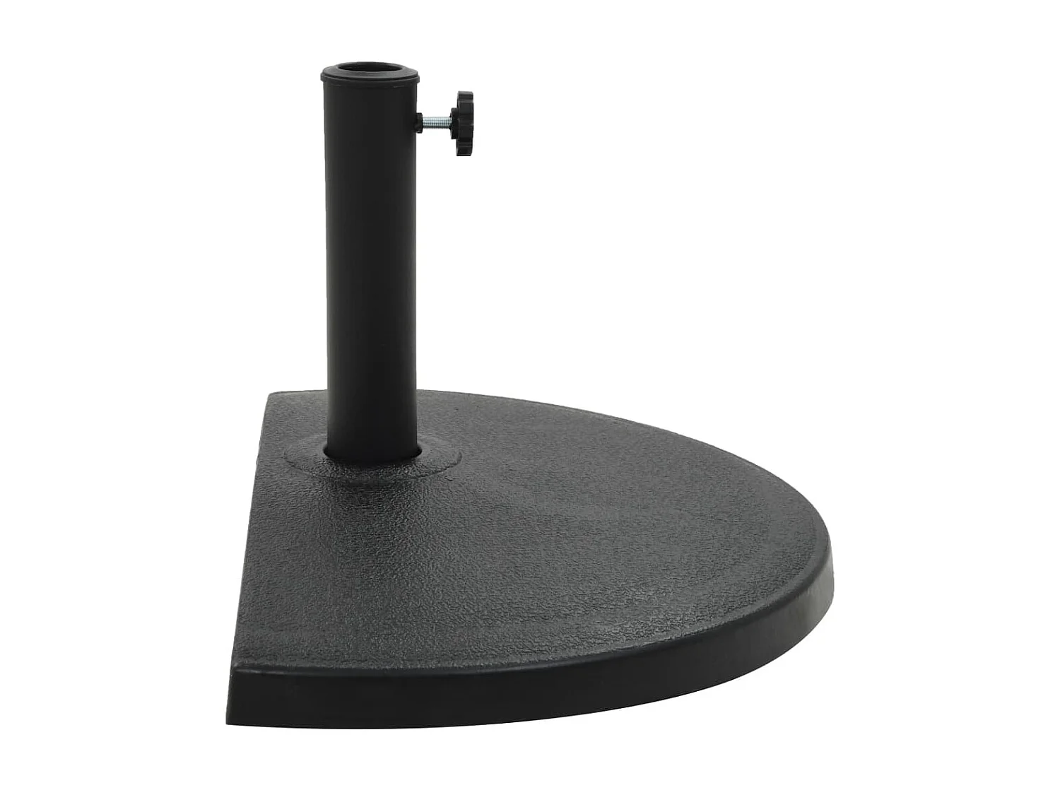 Parasolvoet halfrond 15 kg polyresin zwart NL575392