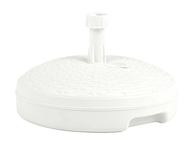 Base de sombrilla rellenable arena/agua ratán de plástico 20 L ES437311