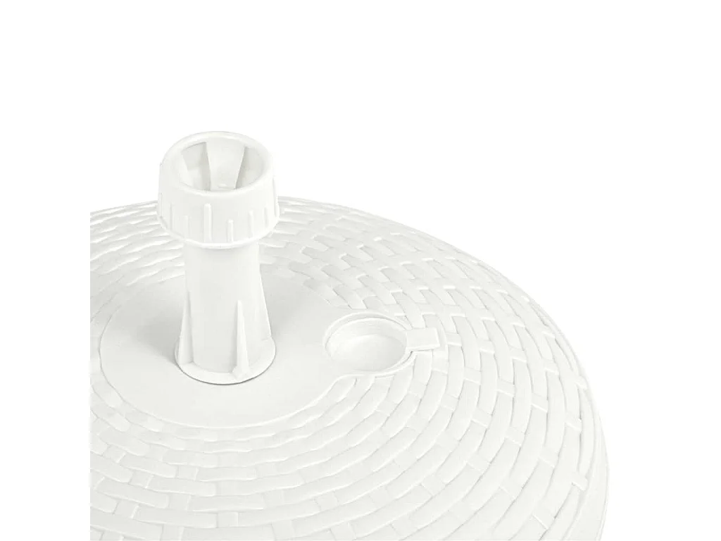 Base de sombrilla rellenable arena/agua ratán de plástico 20 L ES437311