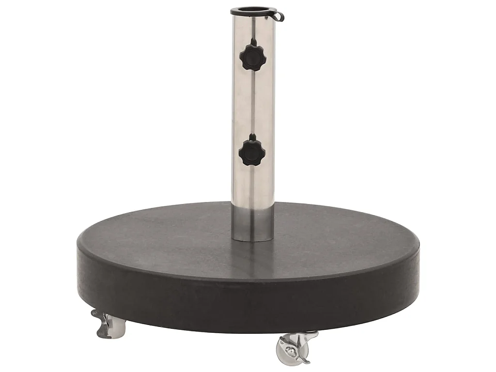 Base de guarda-sol redonda granito 30 kg preto PT106937