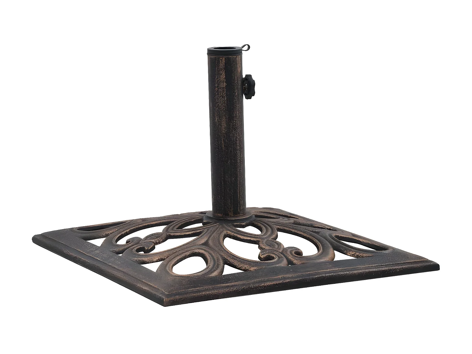 Socle de parasol Bronze 12 kg 49 cm Fonte WVGQ1024