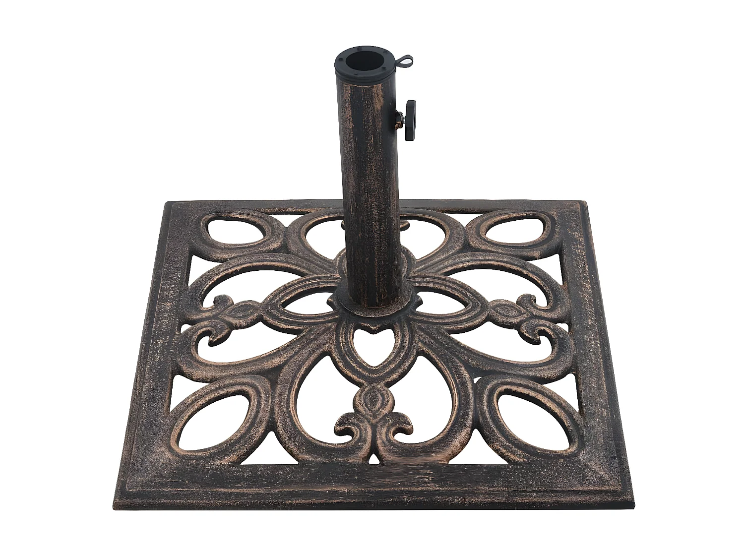 Socle de parasol Bronze 12 kg 49 cm Fonte WVGQ1024