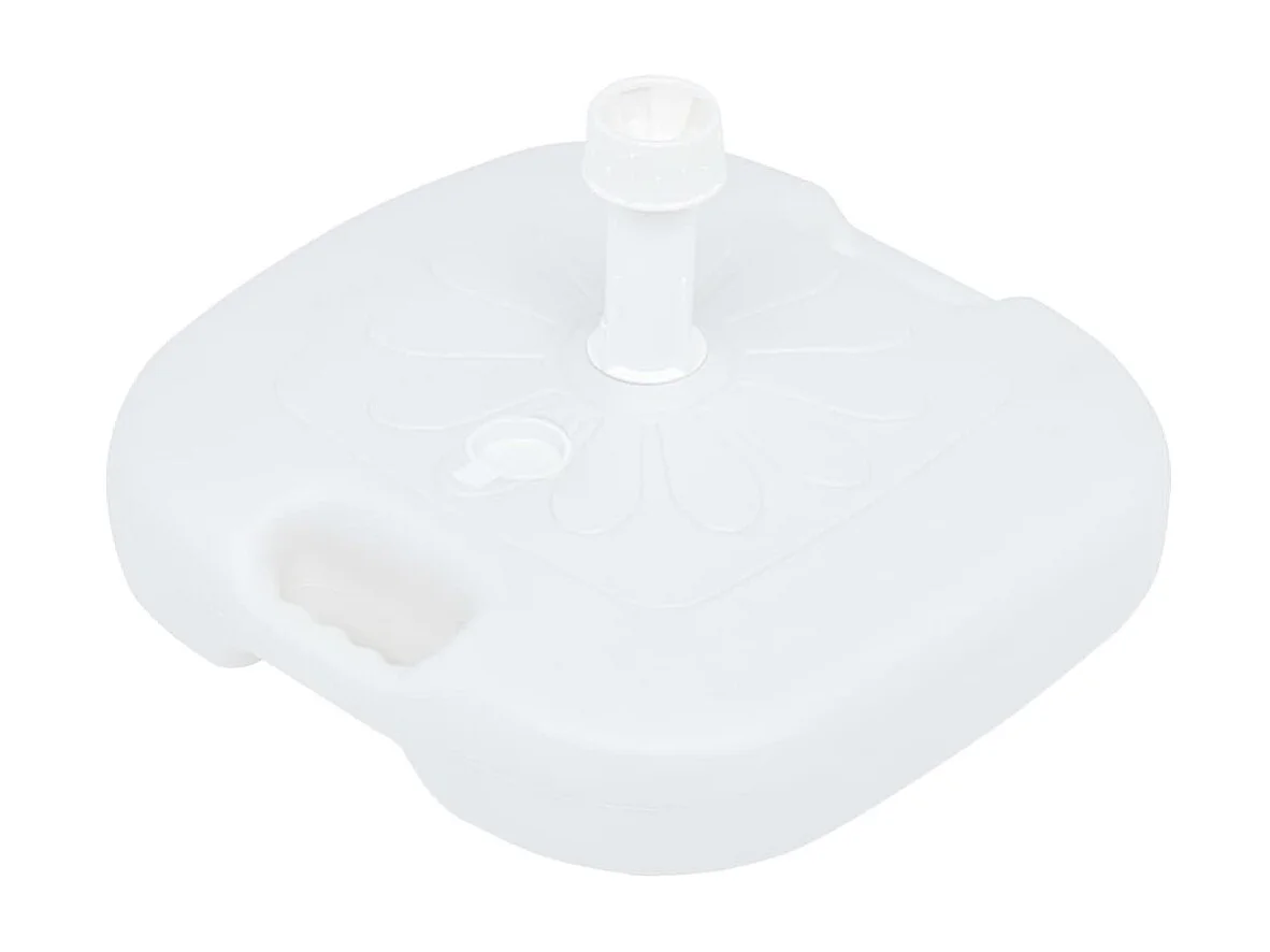 Parasolvoet gevuld met zand/water 16 L kunststof wit NL578816