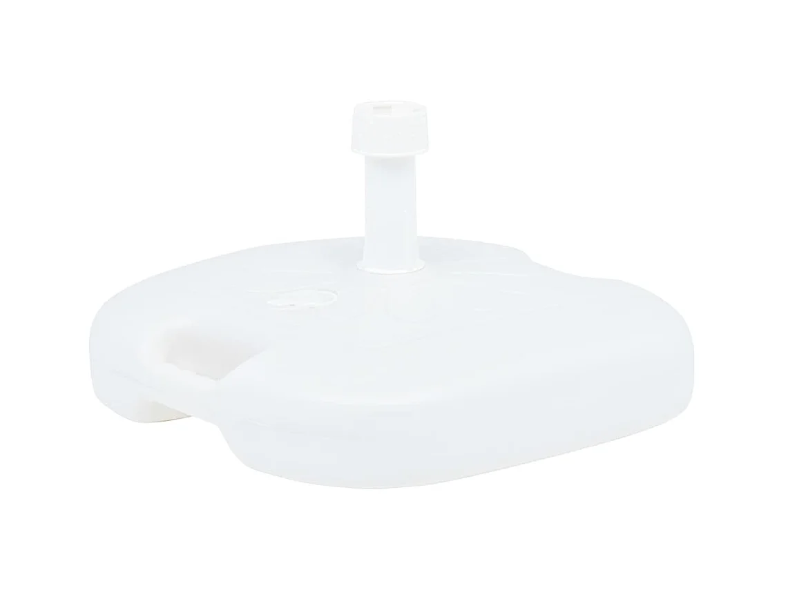 Socle de parasol rempli de sable/d'eau 16 L Blanc Plastique WVGQ2491
