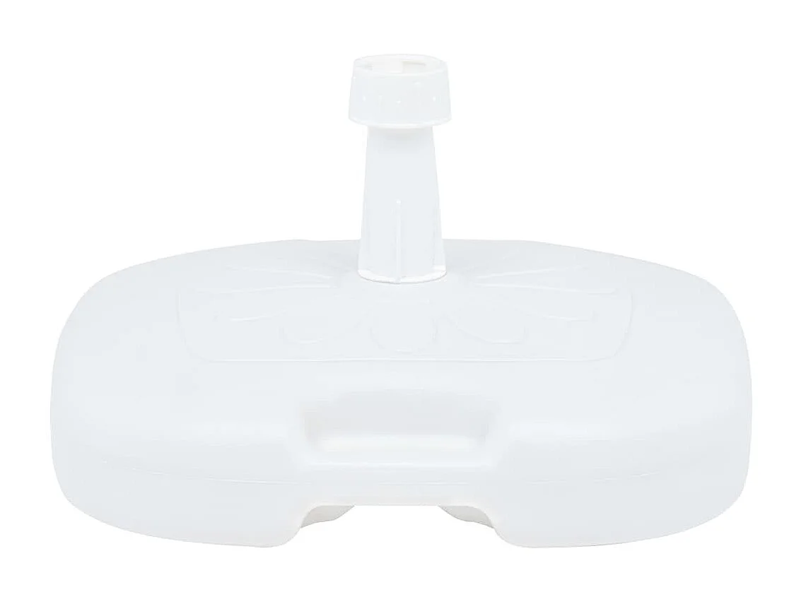 Socle de parasol rempli de sable/d'eau 16 L Blanc Plastique WVGQ2491