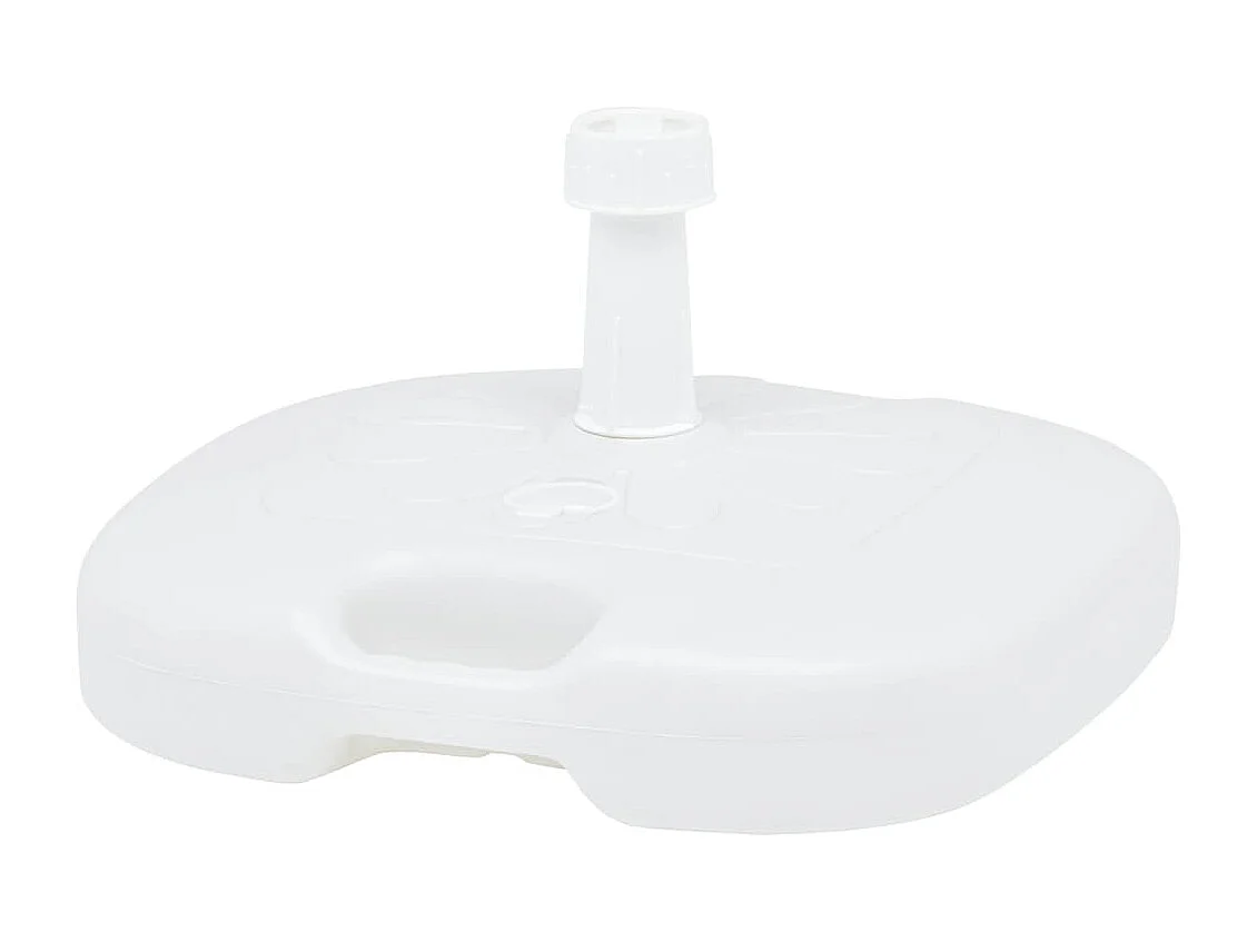 Socle de parasol rempli de sable/d'eau 16 L Blanc Plastique WVGQ2491