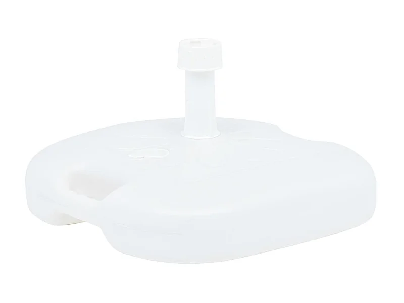 Socle de parasol rempli de sable/d'eau 16 L Blanc Plastique WVGQ2491