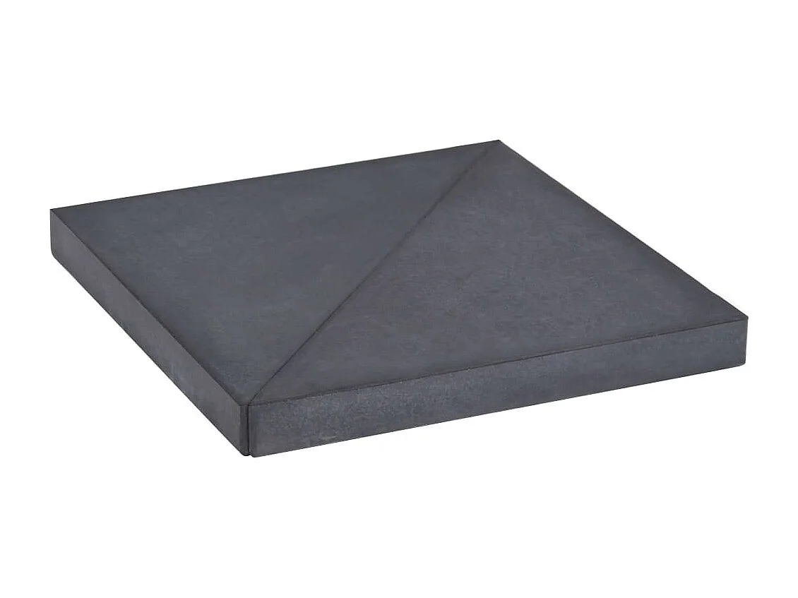 Plaque de poids de parasol Noir Granite Carré 15 kg WVGQ3835