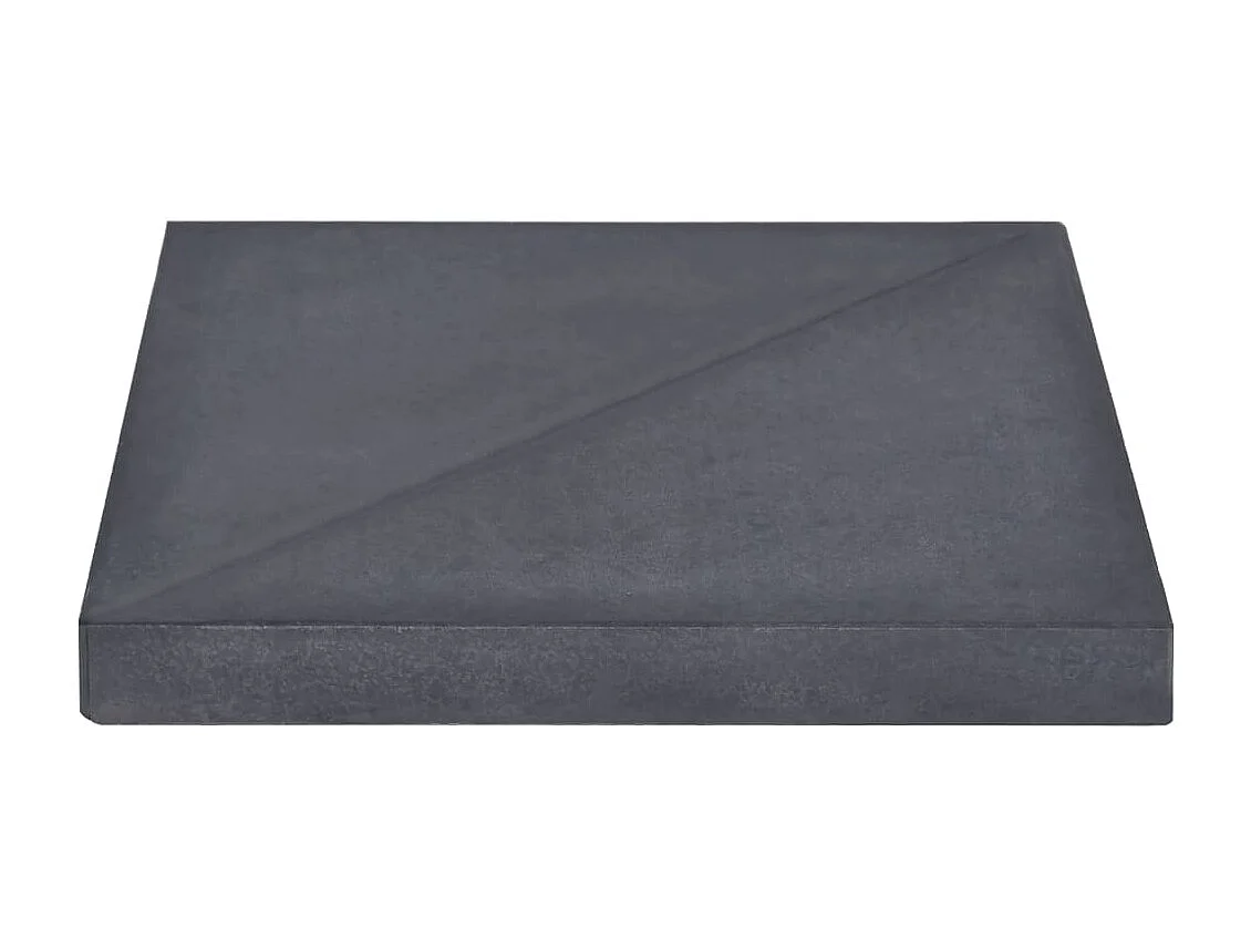 Plaque de poids de parasol Noir Granite Carré 15 kg WVGQ3835