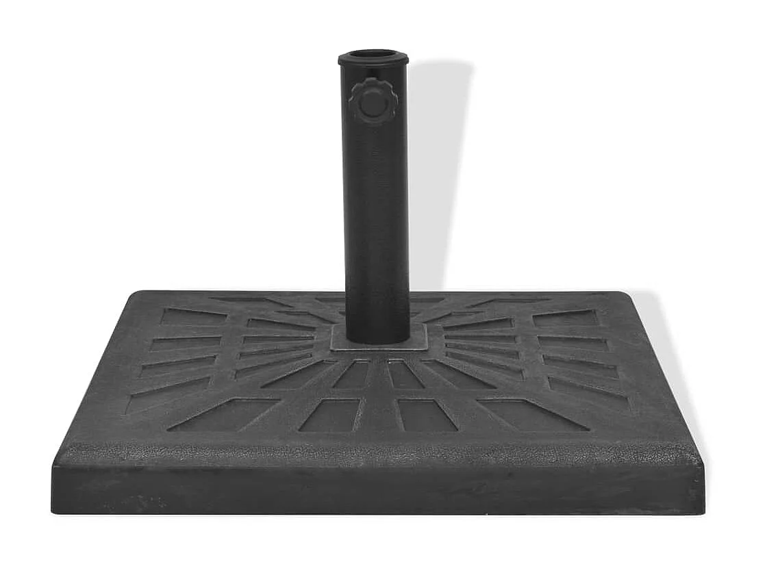 Base carrée de parasol Résine Noir 12 kg WVGQ1201