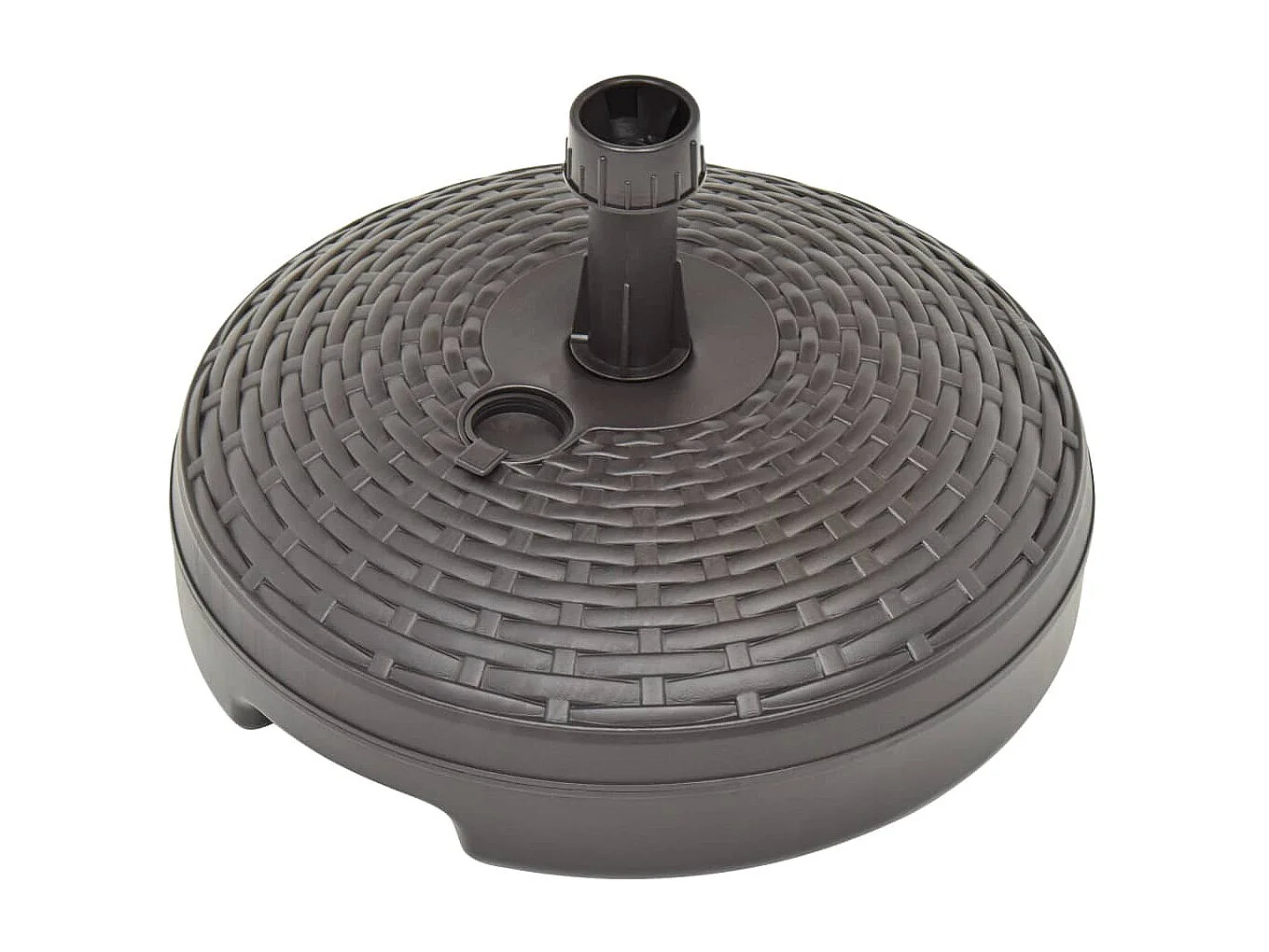 Base guarda-sol c/ areia/água 20 L plástico vime castanho PT395159