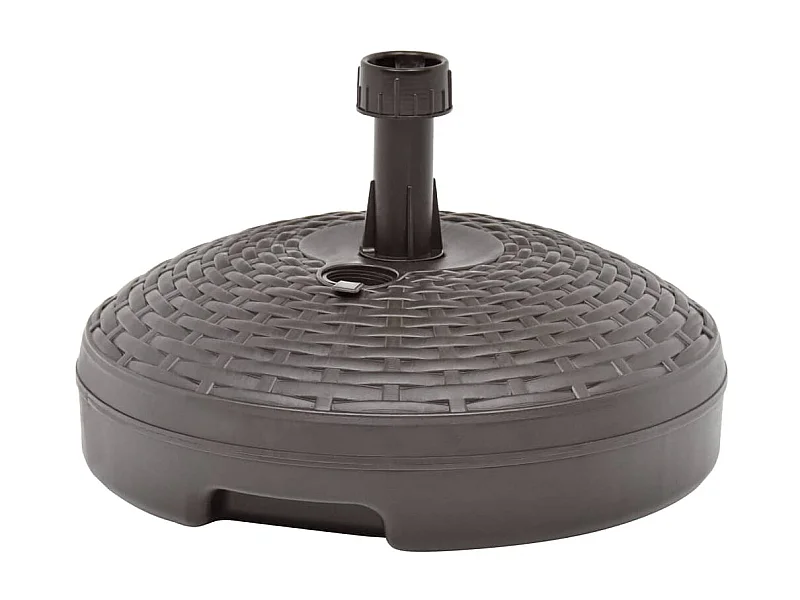 Socle de parasol rempli de sable/d'eau 20 L Plastique rotin WVGQ4616
