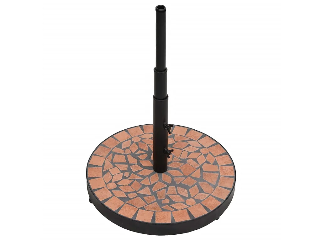Base para guarda-sol redonda 12 kg terracota PT980708
