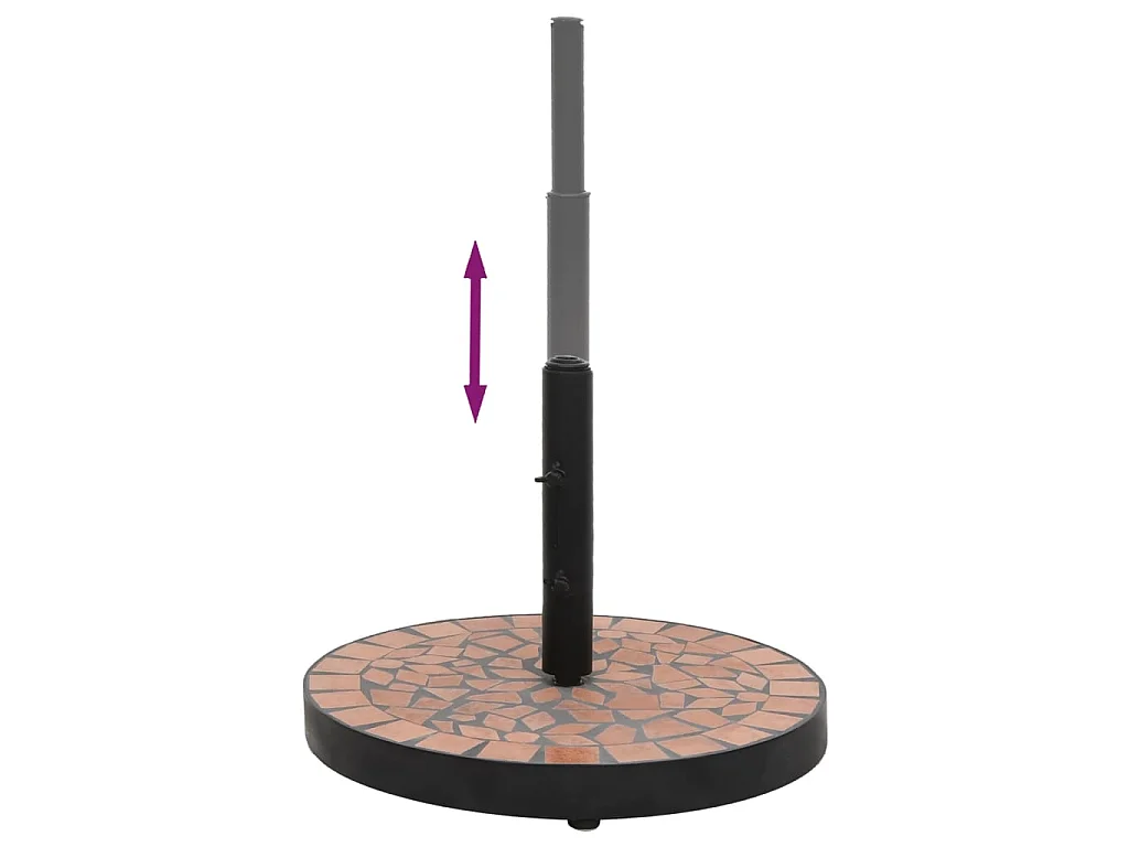 Base de parasol terre cuite rond 12 kg WVGQ7904