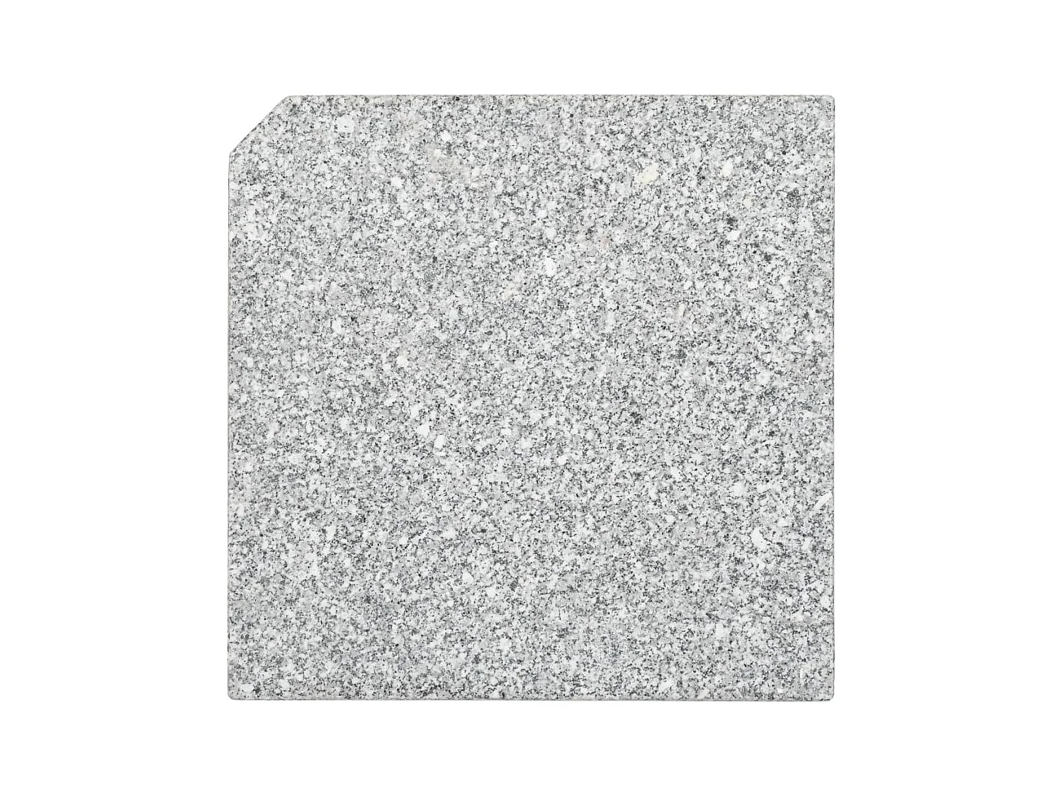 Base em granito para guarda-sol 25 kg quadrado cinzento PT460578