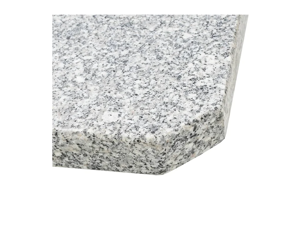 Base em granito para guarda-sol 25 kg quadrado cinzento PT460578