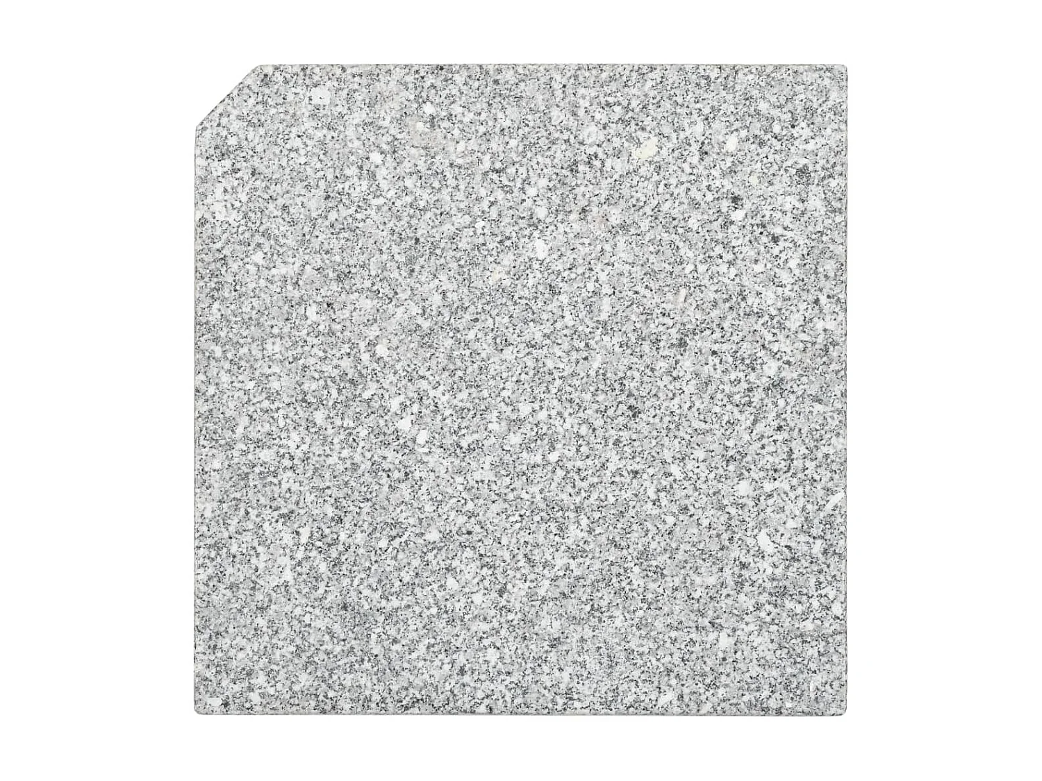 Base de peso de sombrilla de granito cuadrada gris 25 kg ES541027