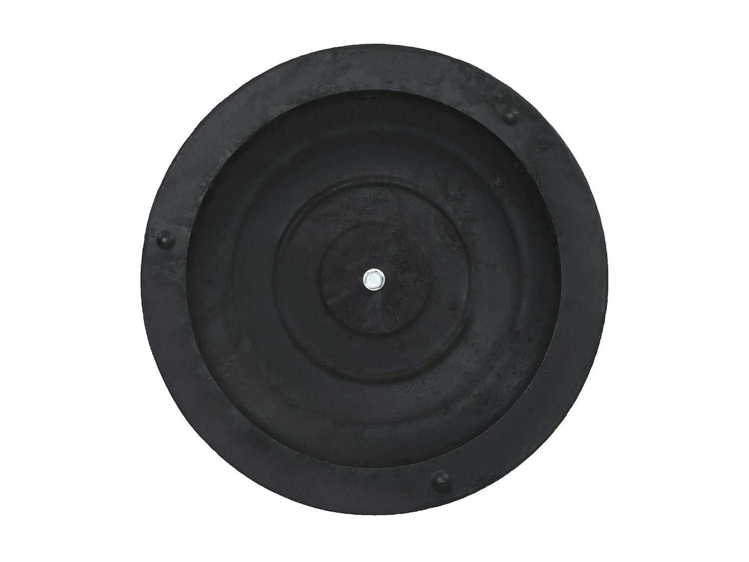 Socle rond de parasol Polyrésine 10 kg Noir GWE6786