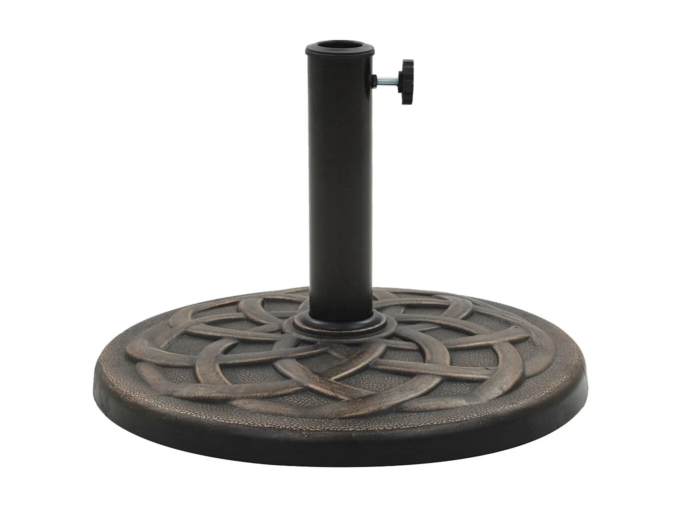 Socle rond de parasol Polyrésine 19 kg Bronze WVGQ6203