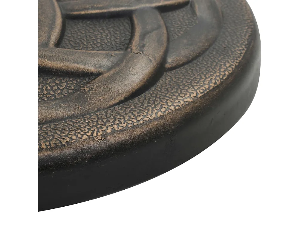 Socle rond de parasol Polyrésine 19 kg Bronze WVGQ6203