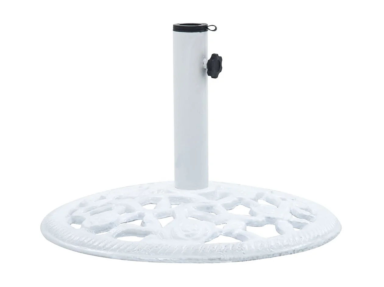 Base para guarda-sol 12 kg 48 cm ferro fundido branco PT447400