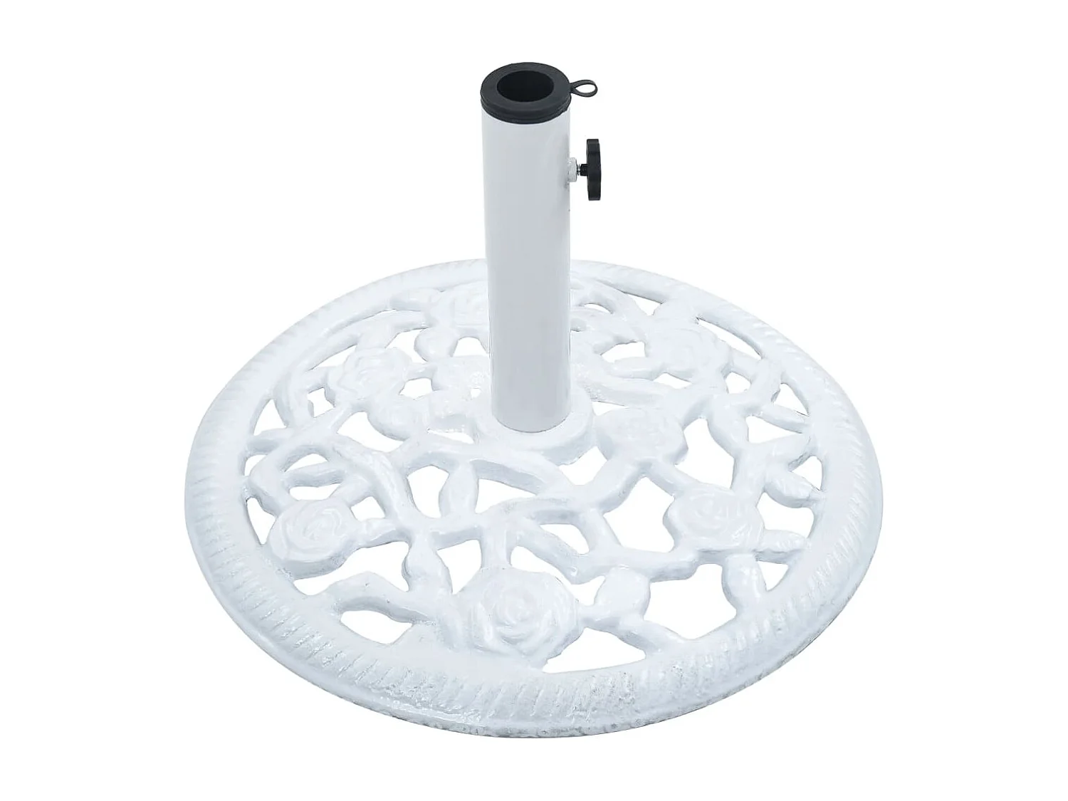 Base para guarda-sol 12 kg 48 cm ferro fundido branco PT447400