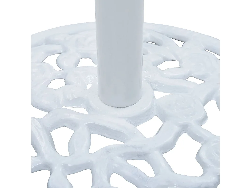 Base para guarda-sol 12 kg 48 cm ferro fundido branco PT447400