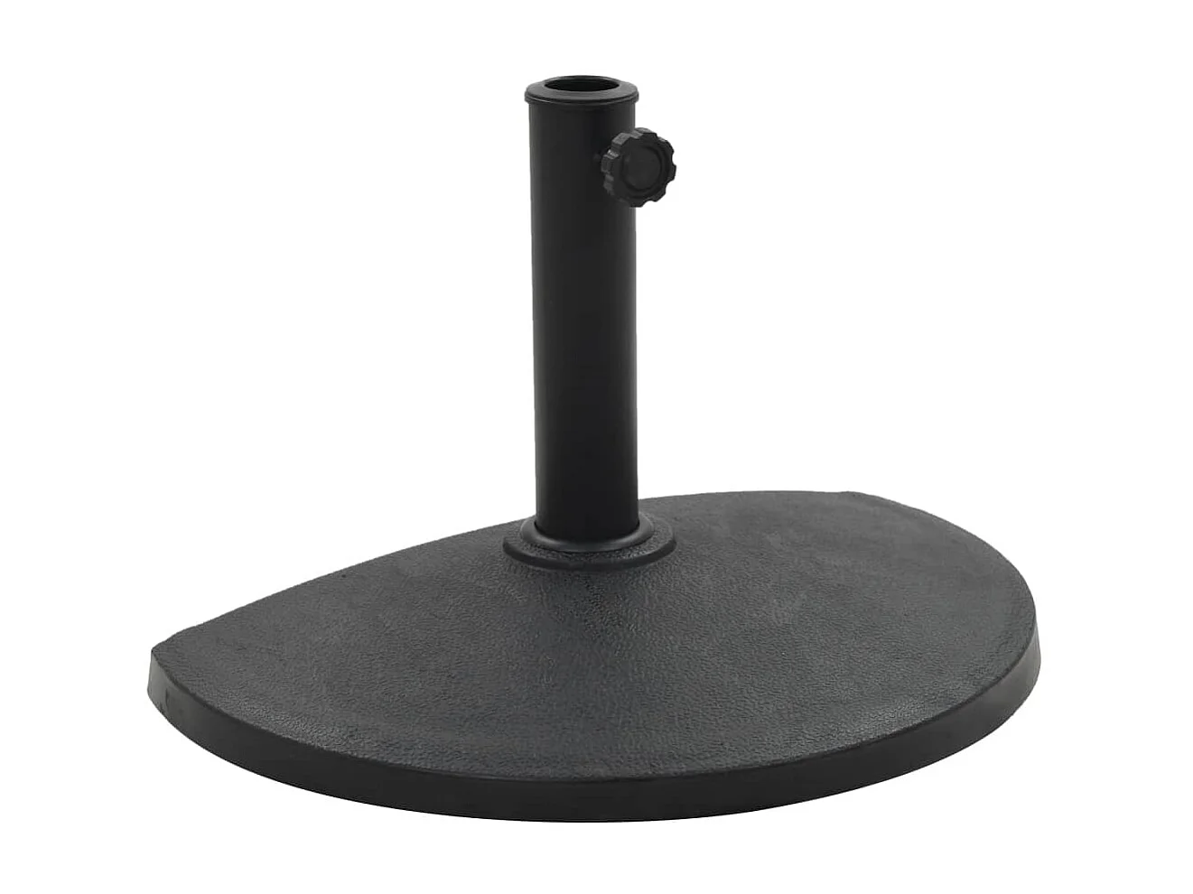 Base de guarda-sol semicircular poliresina 9 kg preto PT501162