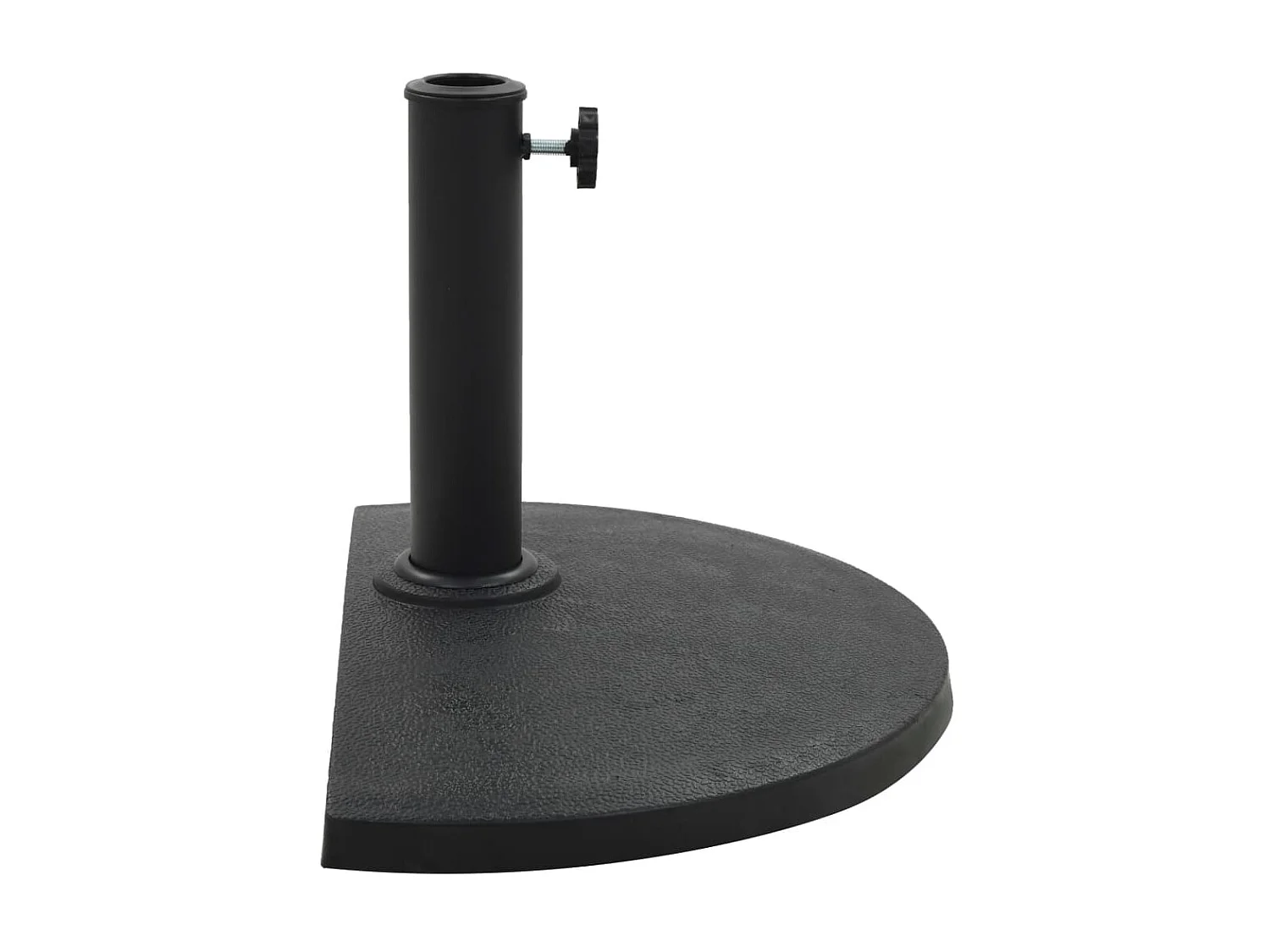 Base de guarda-sol semicircular poliresina 9 kg preto PT501162