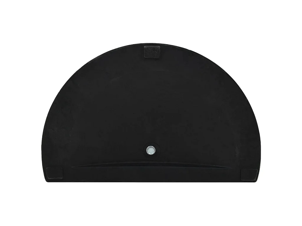 Base de guarda-sol semicircular poliresina 9 kg preto PT501162