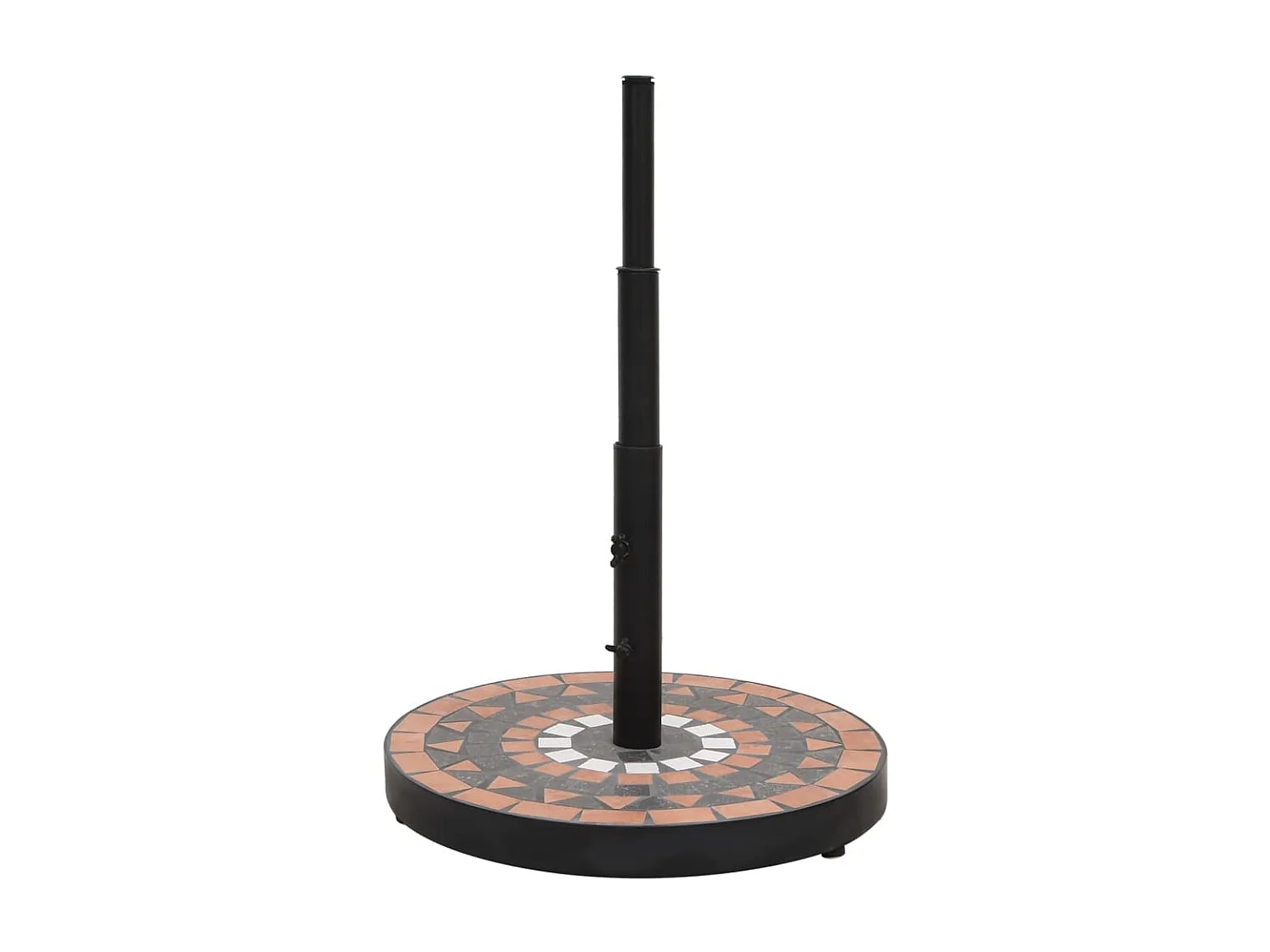 Base p/ guarda-sol redonda 12 kg terracota e branco PT918028