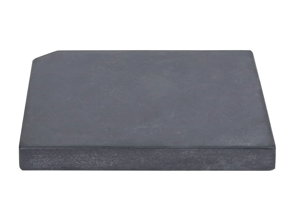 Base para guarda-sol quadrada em granito 25 kg preto PT352610
