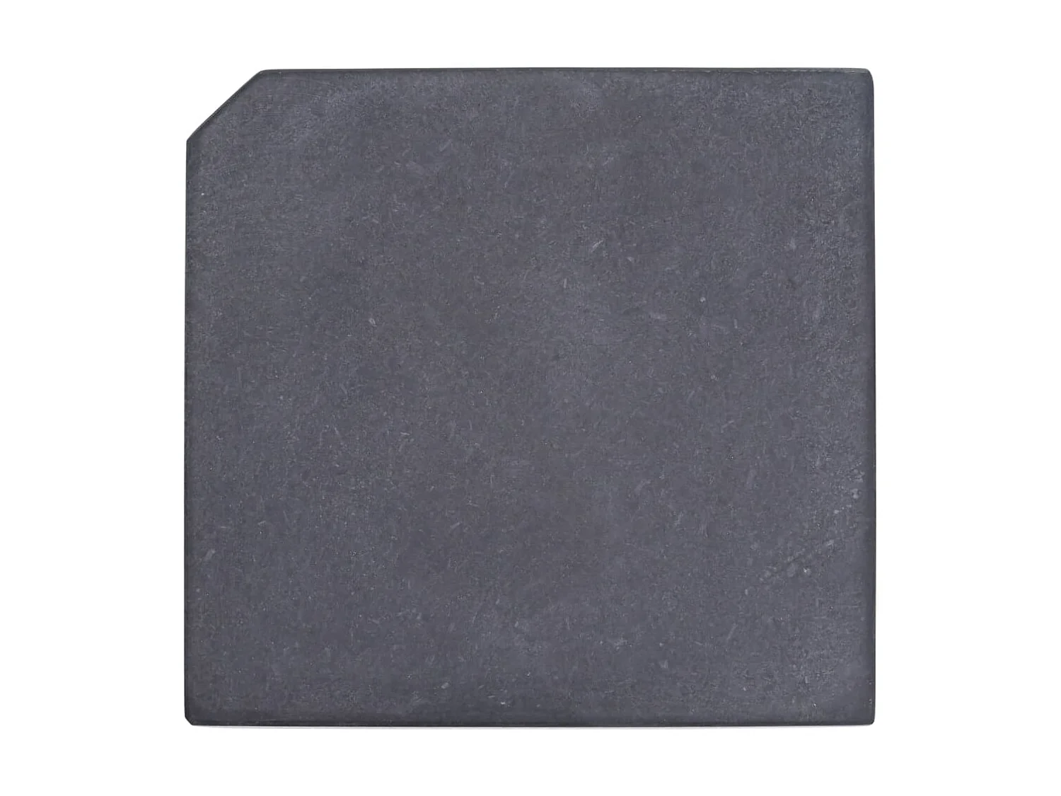 Base para guarda-sol quadrada em granito 25 kg preto PT352610