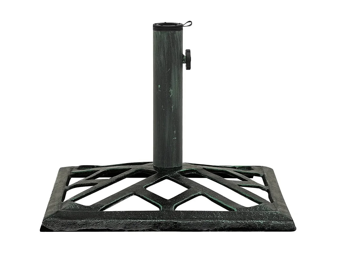 Socle de parasol Vert 44x44x31 cm Fonte WVGQ1041
