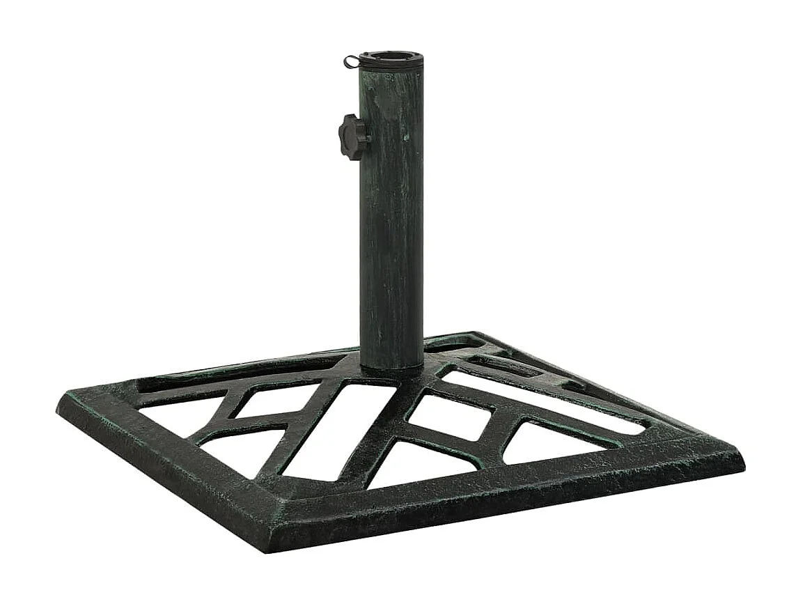 Socle de parasol Vert 44x44x31 cm Fonte WVGQ1041