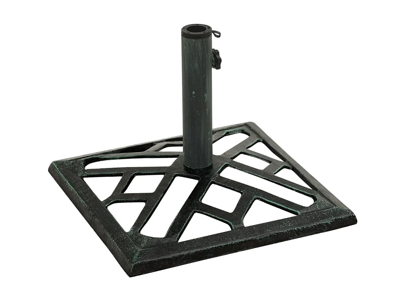 Socle de parasol Vert 44x44x31 cm Fonte WVGQ1041